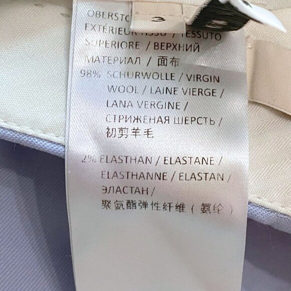 DOROTHEE SCHUMACHER WOOL BABY BLUE LAVENDER PASTEL HIGH RISE TAPERED TROUSERS - Picture 7 of 7